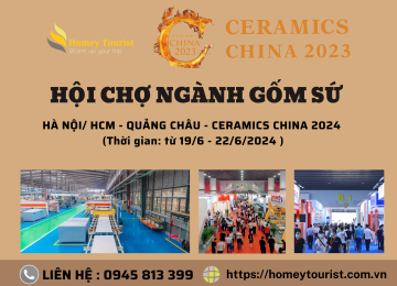 CERAMICS CHINA 2024 – Hội chợ Công nghệ Gốm Sứ, Gốm sứ xây dựng và Thiết bị Vệ Sinh