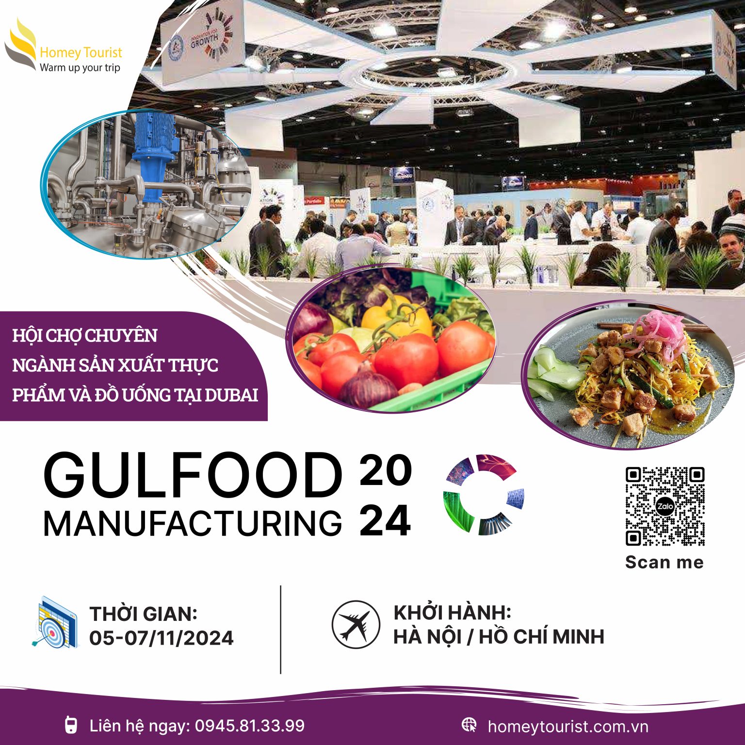 poster GULFOOD MANUFACTURING 202401 Du lịch Homey Tourist