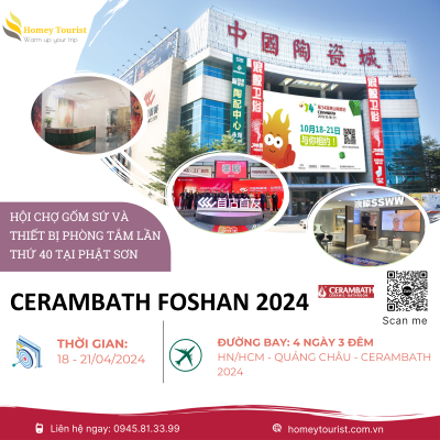 CERAMBATH FOSHAN 2024 – Hội Chợ Gốm Sứ & Thiết bị Phòng Tắm Tại Phật Sơn