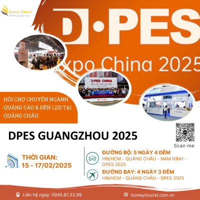DPES 2025 – Hội Chợ Chuyên Ngành Quảng Cáo, Đèn LED Quốc Tế Tại Quảng Châu (Đường bộ)