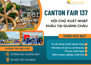 Hội chợ Canton Fair 137 – Hà Nội – Quảng Châu, Trung Quốc tháng 04 năm 2025 ( Đường bay)