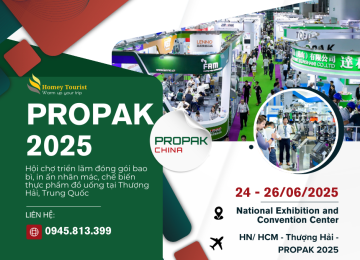 PROPAK CHINA 2025 – Hội chợ triển lãm đóng gói bao bì, in ấn nhãn mác, chế biến thực phẩm đồ uống tại Thượng Hải, Trung Quốc