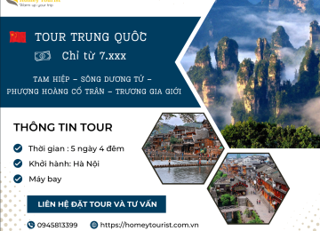 Khám phá Nghi Xương: Tam Hiệp – Sông Dương Tử – Phượng Hoàng Cổ Trấn – Trương Gia Giới (5N4D)