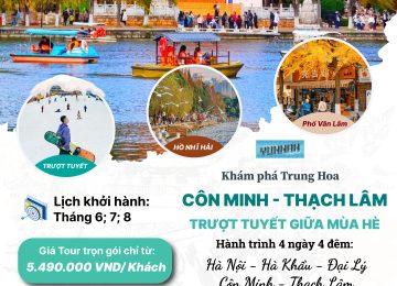 Mùa hè đi đâu? Về Côn Minh – Thạch Lâm trượt tuyết, đốt lửa trại và ngắm hoa!