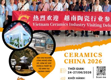 CERAMICS CHINA 2026 – Hội chợ Công nghệ Gốm Sứ, Gốm sứ xây dựng và Thiết bị Vệ Sinh (Đường bay)