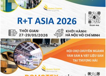 (2 in 1) HỘI CHỢ CỬA, CỔNG & HỆ THỐNG CHỐNG NẮNG R+T ASIA VÀ HỘI CHỢ VÁN SÀN GỖ DOMOTEX ASIA/CHINAFLOOR 2026 TẠI THƯỢNG HẢI