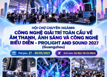 Prolight + Sound 2027 (PLSG2027): Hội chợ công nghệ giải trí toàn cầu về ánh sáng, âm thanh, sân khấu, truyền thông + sự kiện (Đường bay)